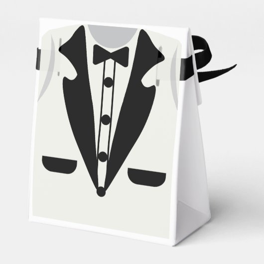 Cute Kindergarten Tuxedo Bow Stropdas Afstuderen Bedankdoosjes (Achterkant)