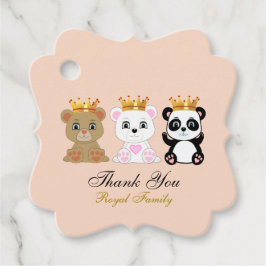 Cute King Beren Bedankt Bedankjes Labels