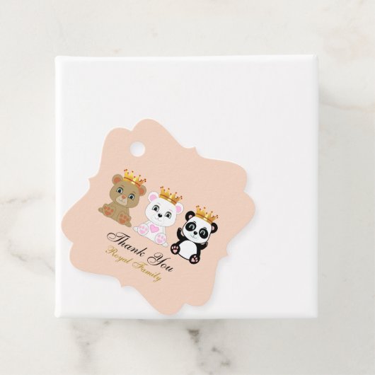 Cute King Beren Bedankt Bedankjes Labels (In situ)