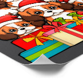 Cute King Charles Cavalier Le Dog Christmas Tree X Poster (Hoek)