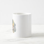 Cute king Lion Sleeping On The Moon Magische Mok (Center)