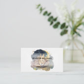 Cute  king Lion Sleeping On The Moon               Visitekaartje (Staand voorkant)