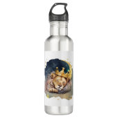 Cute  king Lion Sleeping On The Moon               Waterfles (Voorkant)