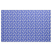 Cute King & Queen Tooth Pattern Blue Stof (Yard (91,4 cm))