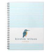 Cute Kingfisher - Gepersonaliseerd Notitieboek (Voorkant)