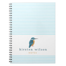 Cute Kingfisher - Gepersonaliseerd Notitieboek