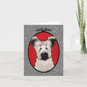 Cute KiniArt Briard Wenskaart Kaart