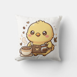 Cute Kip Barista Worpillow Kussen