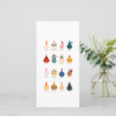 Cute Kip Kaart (Staand voorkant)