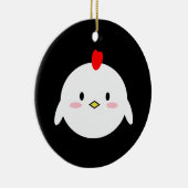 Cute Kip Keramisch Ornament (Rechts)