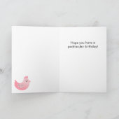 Cute Kip Strepen Vouwkaart Kaart (Binnen)