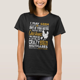 Cute Kip Voor Boerin Vrouwen Mannen T-shirt