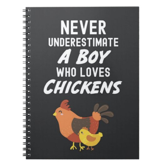 Cute Kippen Cadeaus Voor Baby Jongens Kinderen Die Notitieboek (Voorkant)