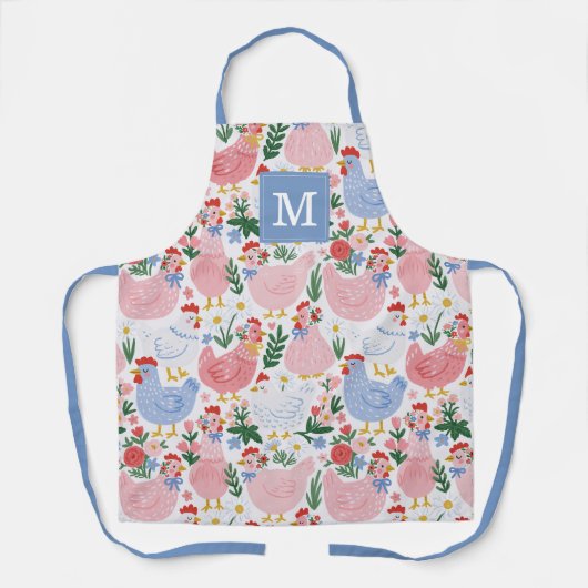 Cute Kippen Keuken Schort (Voorkant)