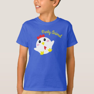 Cute Kippenboerderij Kinderen 1e Verjaardagsfeestj T-shirt