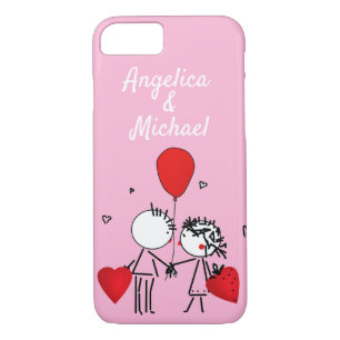 Cute, Kiss, bruiloft Hoesje-Mate iPhone Case