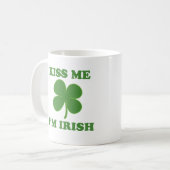 Cute Kiss me i'm Irish Gezegden Koffiemok (Voorkant links)