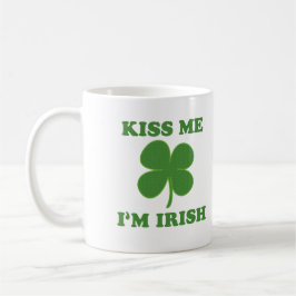 Cute Kiss me i'm Irish Gezegden Koffiemok