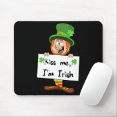 Cute Kiss Me Im Irish Lucky St Patricks Day For Ad Muismat (Met muis)