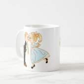 Cute Kissingende Couple Koffiemok (Voorkant links)