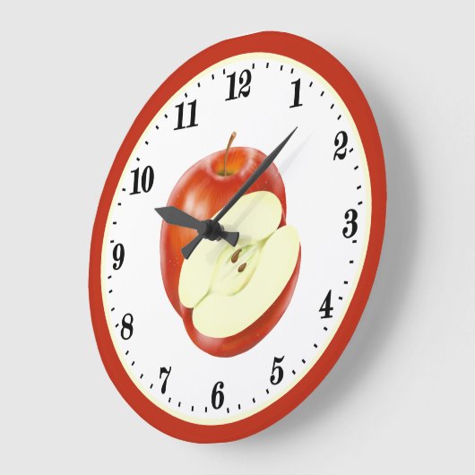 Cute kitchen apple fruit decor grote klok (Hoek)