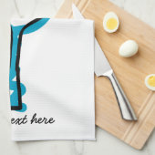 Cute Kitchen-handdoek voor tennisspeler en coach Theedoek (Quarter Fold)