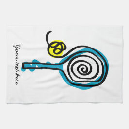 Cute Kitchen-handdoek voor tennisspeler en coach Theedoek