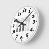 Cute Kitchen Ronde Klok (Hoek)