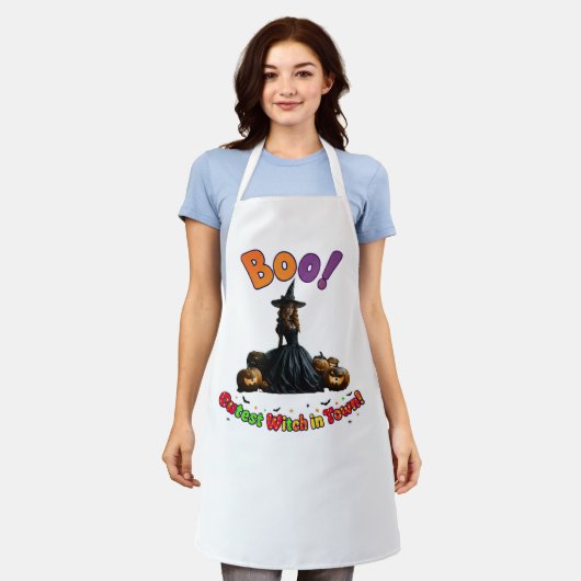 Cute Kitchen Witch Apron - Mommy's Magical Meals Schort (Gedragen)