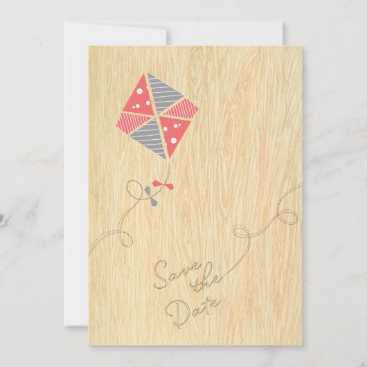 Cute Kite Save the Date (Voorkant)