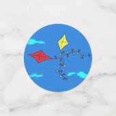 Cute Kites Red Yellow met de naam Kinderen van afg Confetti (Kleine voorkant)