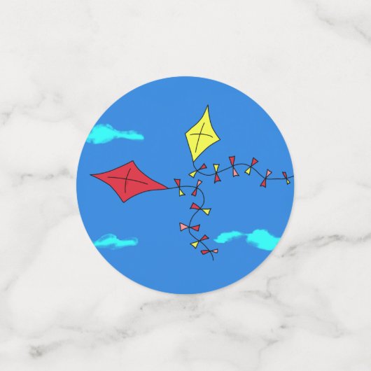 Cute Kites Red Yellow met de naam Kinderen van afg Confetti (Kleine voorkant)