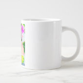 Cute Kitschy Bunny Rabbit Grote Koffiekop (Rechts)