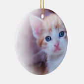 Cute Kitten 1 Foto Keramisch Ornament (Rechts)