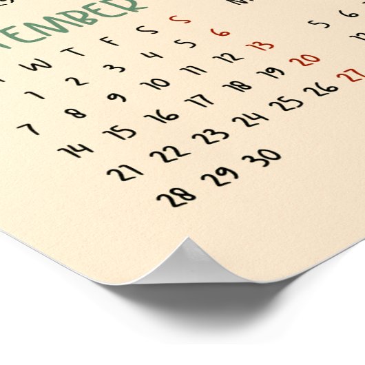 Cute Kitten 2026 Calendar Poster (Hoek)