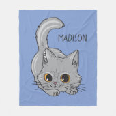 Cute Kitten, aangepaste naam en dekens voor kleure (Voorkant)