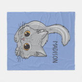 Cute Kitten, aangepaste naam en dekens voor kleure (Voorkant (Horizontaal))