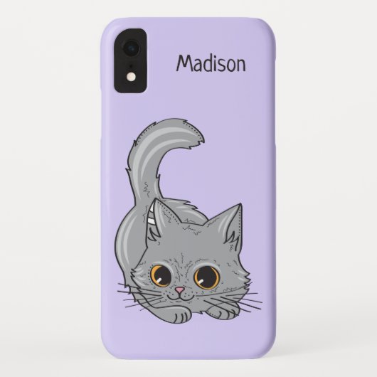 Cute Kitten, aangepaste naam en telefoongesprekken Case-Mate iPhone Case (Achterkant)