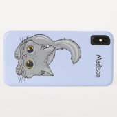 Cute Kitten, aangepaste naam en telefoongesprekken Case-Mate iPhone Case (Achterkant (horizontaal))