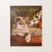Cute Kitten Aslaap Legpuzzel (Verticaal)