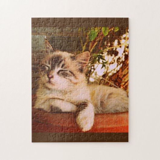 Cute Kitten Aslaap Legpuzzel (Verticaal)