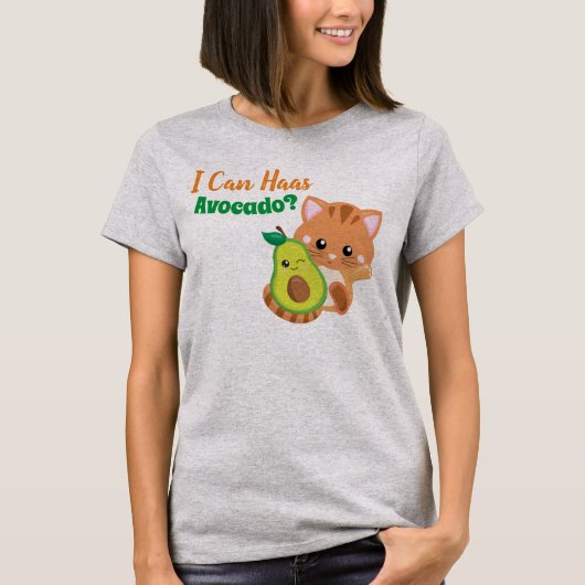 Cute Kitten Avocado Pun Shirt (Voorkant)