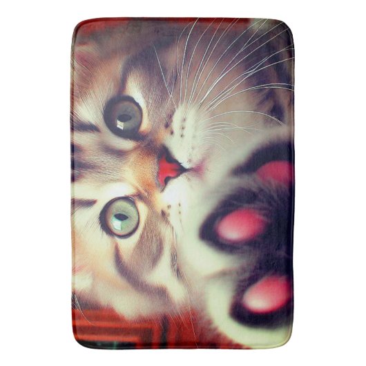 Cute Kitten Badmat (Voorkant Verticaal)