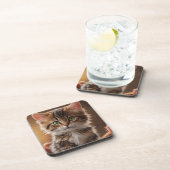 Cute Kitten Bier Onderzetter (Rechterzijde)