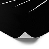 Cute Kitten Black White Funny Kitty Cat Poster (Hoek)