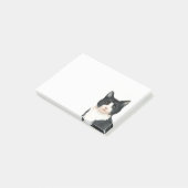 Cute Kitten Black White Waterverf Kitty Cat Post-it® Notes (Schuin)