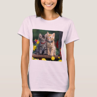 Cute-Kitten bloem op shirt