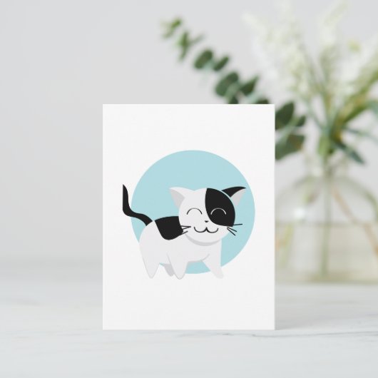 Cute Kitten Briefkaart (Staand voorkant)
