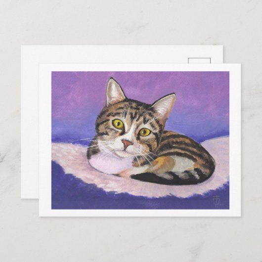 Cute Kitten Briefkaart (Voorkant / Achterkant)