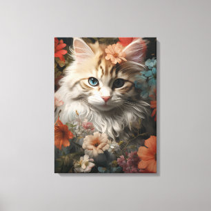 Cute kitten canvas afdruk